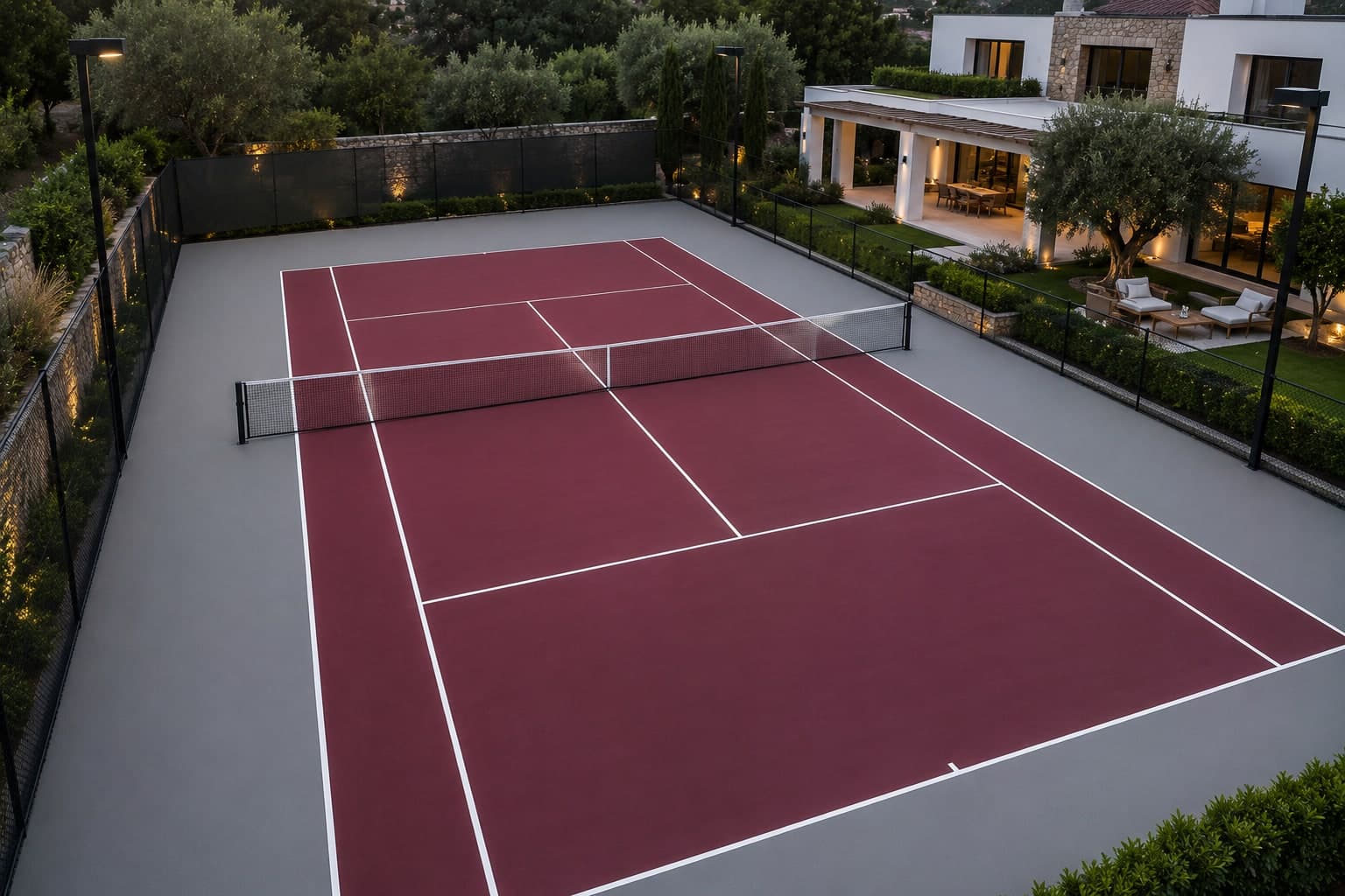 Bodrum Villa Özel Tenis Kortu