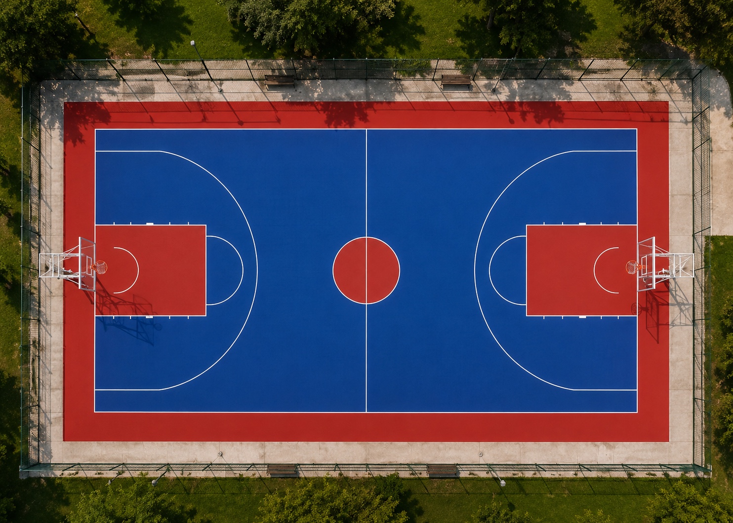 Basketbol Akrilik Saha Kaplaması