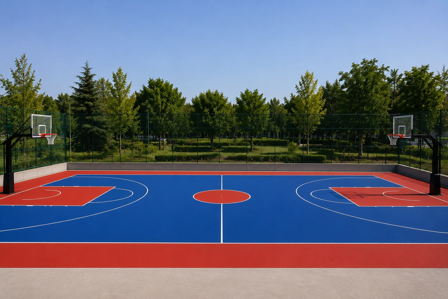 Basketbol Akrilik Saha Kaplaması 2